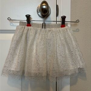 Hanna Andersson White Sparkle Skirt